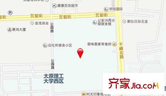省委組織部宿舍交通圖太原  