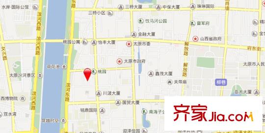 省建筑公司宿舍交通圖太原  
