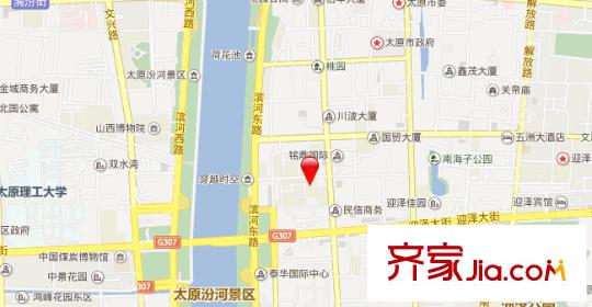 省地稅宿舍交通圖太原  