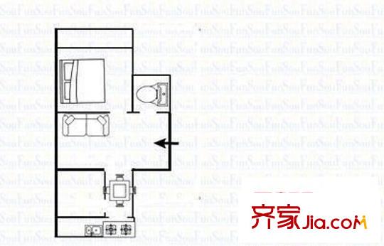親賢百萬莊園 2室 戶型圖