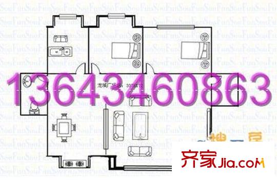 農(nóng)行小區(qū) 3室 戶型圖