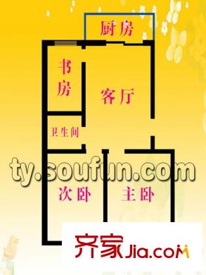 茂園小區(qū)戶型圖A戶型 3室1廳1衛(wèi)1廚