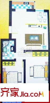 麗都綠城戶型圖照戶型 2室2廳1衛(wèi)1廚