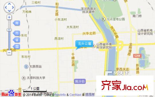 龍頭公寓交通圖太原  