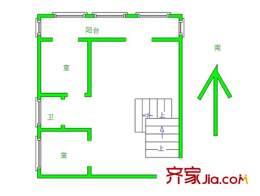 武泰閘花園 3室 戶型圖