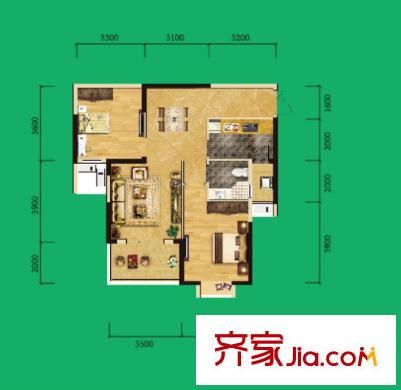 水仙里戶型圖二室二廳 戶型圖 2室2廳