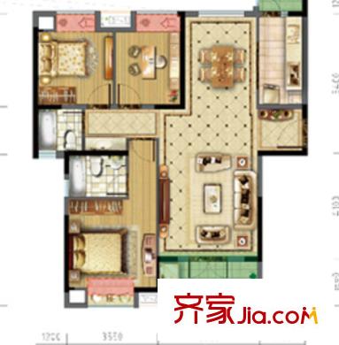 水仙里戶型圖三室二廳 戶型圖 3室2廳