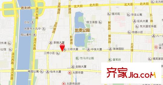 旱西關(guān)街房地局公產(chǎn)房交通圖太原  