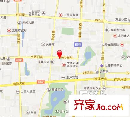 后街公寓交通圖太原  