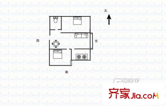 太原 后街公寓 戶型圖