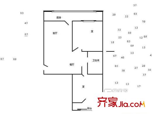 太原 后街公寓 戶型圖