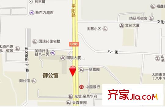 光輝小區(qū)交通圖太原  