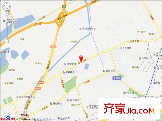 漢口城市廣場(chǎng)交通圖電子縮微地圖