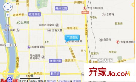 廣建嘉園交通圖太原  
