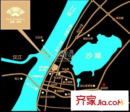 金都漢宮交通圖區(qū)位圖