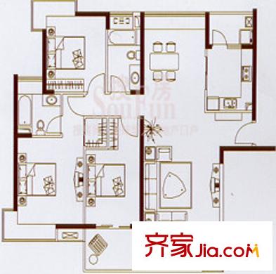 華潤置地鳳凰城 戶型圖