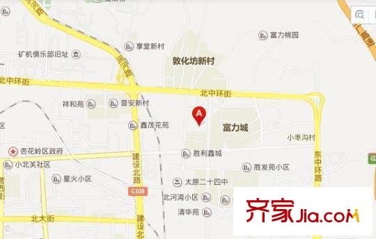 東鉑城交通圖太原  