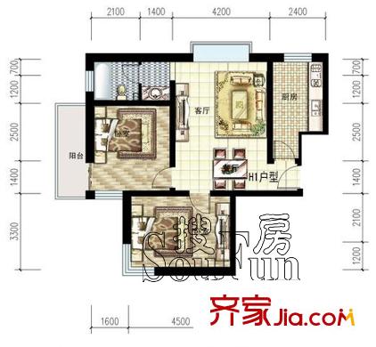 太原 東福嘉苑 戶型圖