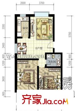 太原 東福嘉苑 戶型圖