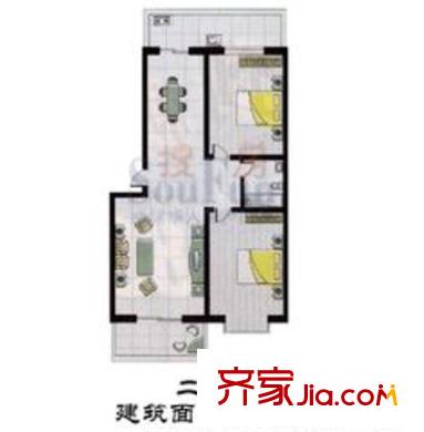 東秀苑戶型圖2室2廳1衛(wèi)
