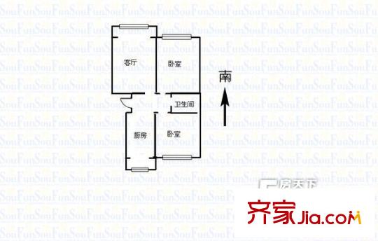 太原 程家村十三冶宿舍 戶型圖