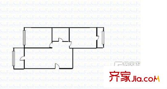 太原 程家村十三冶宿舍 戶型圖