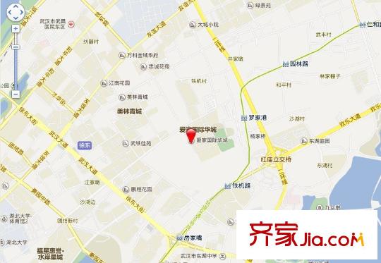 愛(ài)家國(guó)際華城交通圖