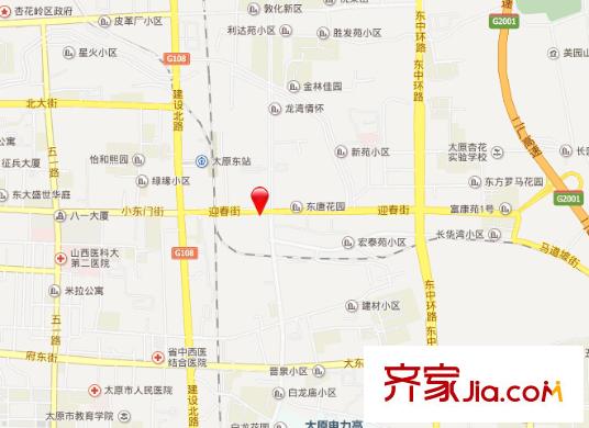 百貨紡織公司職工樓交通圖太原  