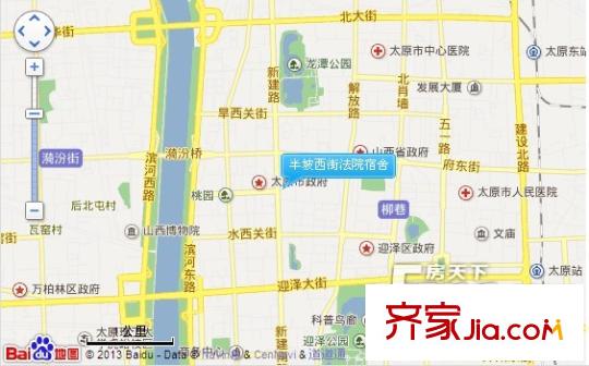半坡西街法院宿舍交通圖太原  