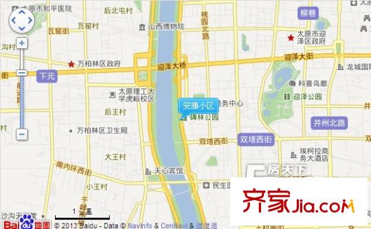 安康小區(qū)交通圖太原  