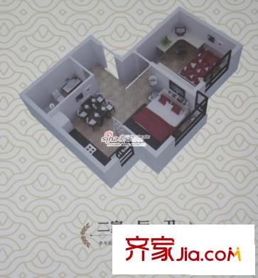 雅典金座 2室 戶型圖