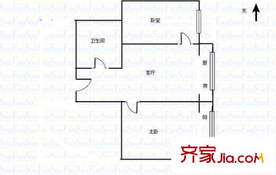 小井峪鍋爐廠宿舍戶型圖鍋爐廠宿舍 2室