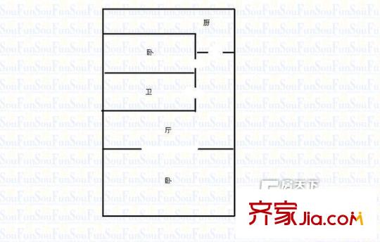 杏林四條外貿(mào)宿舍戶型圖桃園三巷杏林四條省外貿(mào)宿舍1 2室