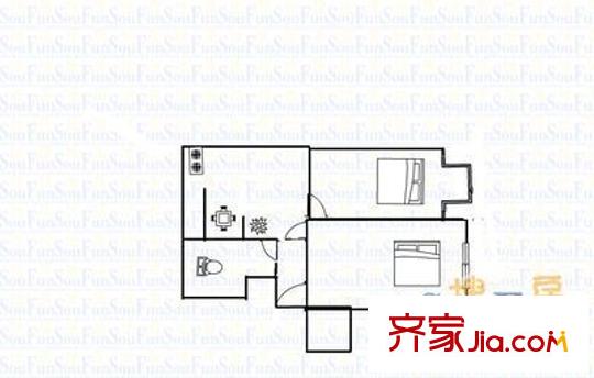 杏林四條外貿(mào)宿舍戶型圖桃園三巷杏林四條省外貿(mào)宿舍4 2室