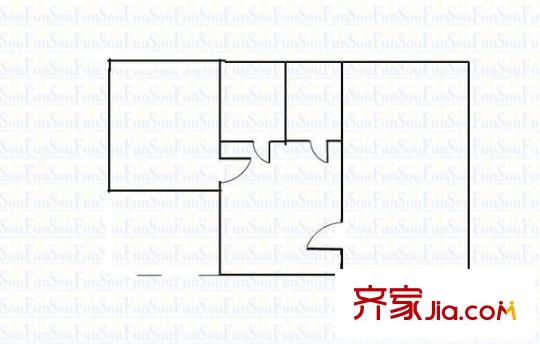杏林四條外貿(mào)宿舍戶型圖桃園三巷杏林四條省外貿(mào)宿舍 2室 戶型圖 2室1廳1衛(wèi)1廚