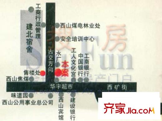 西山豪庭交通圖