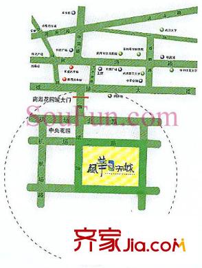 風華天城交通圖