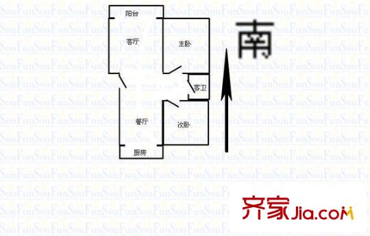 太原 太原市第一建筑公司宿舍 戶型圖