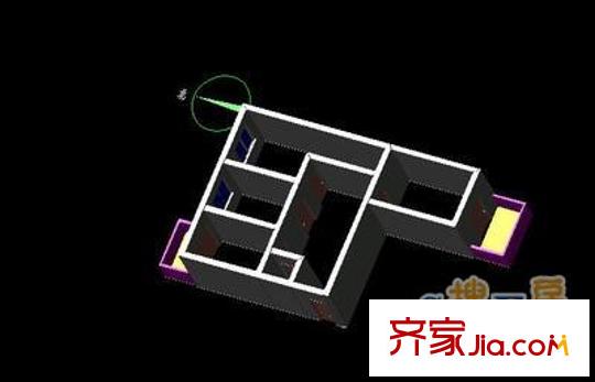 太原市國(guó)稅局宿舍 3室 戶型圖