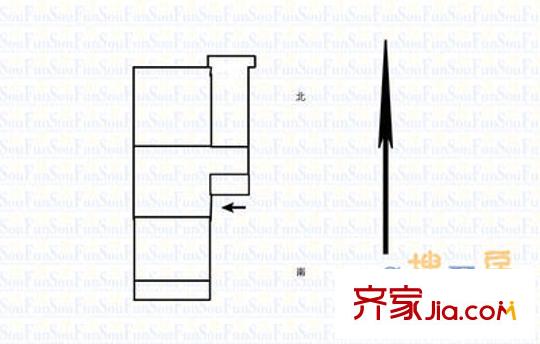 太原燃料公司宿舍 2室 戶型圖