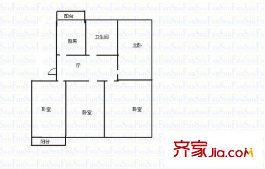 太原理工大社區(qū)住宅小區(qū)東院 0室 戶型圖