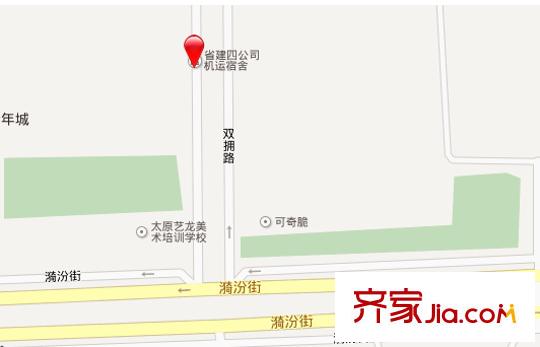 省建四公司機(jī)運宿舍交通圖太原  