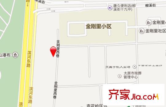 市財(cái)政局金剛里宿舍交通圖太原  