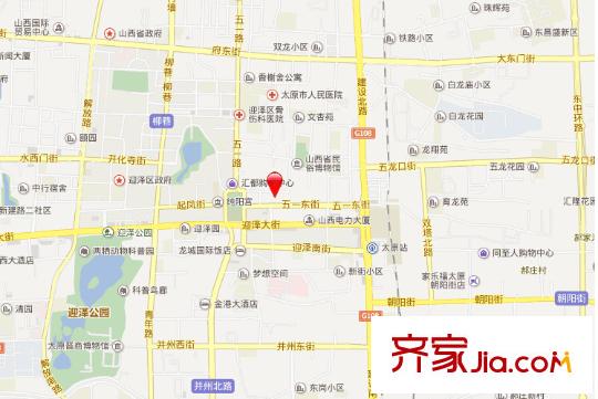 民航小區(qū)交通圖太原  
