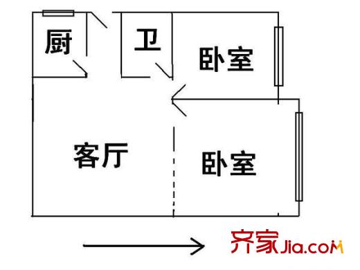 梅花苑 2室 戶型圖