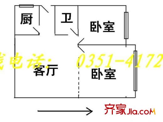 梅花苑 2室 戶型圖