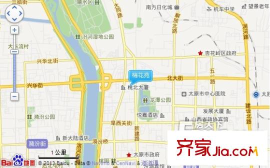 梅花苑交通圖太原  