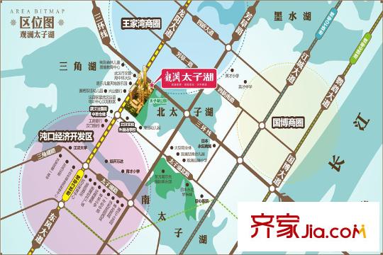 觀瀾太子湖區(qū)位圖