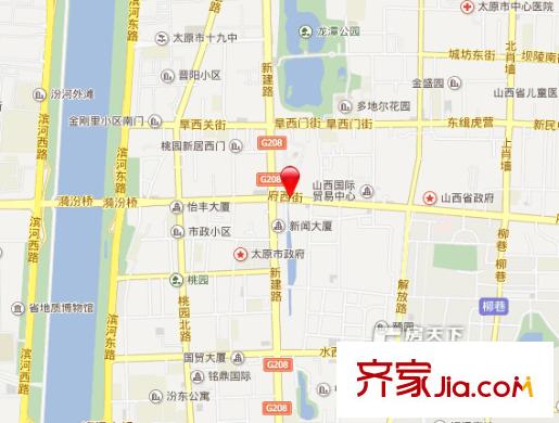 交通銀行宿舍交通圖太原  