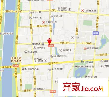 恒山房地產(chǎn)開(kāi)發(fā)公司宿舍交通圖太原  